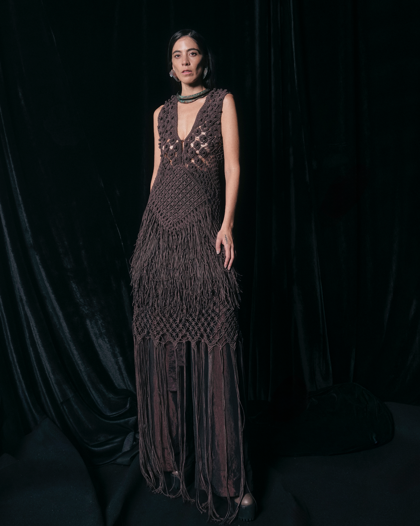 MAXI DRESS REINA MACRAME