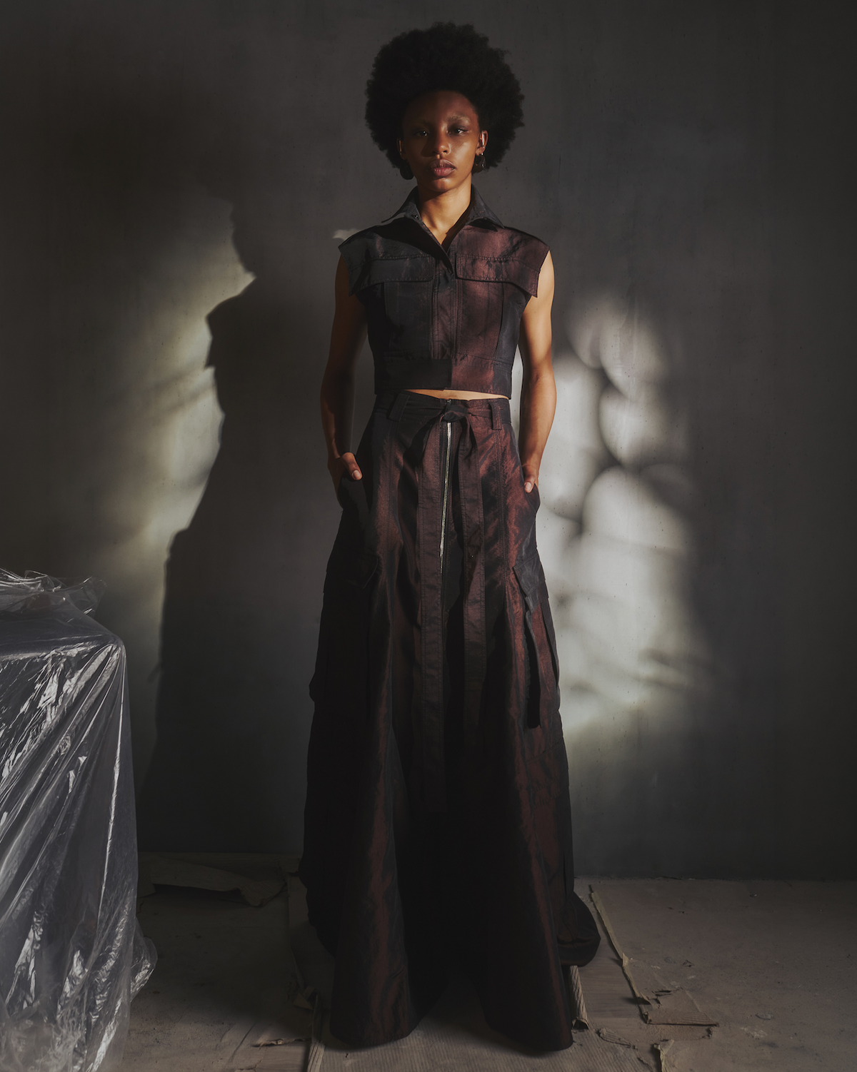 MAXI SKIRT ZIPPER (TAFFETA)