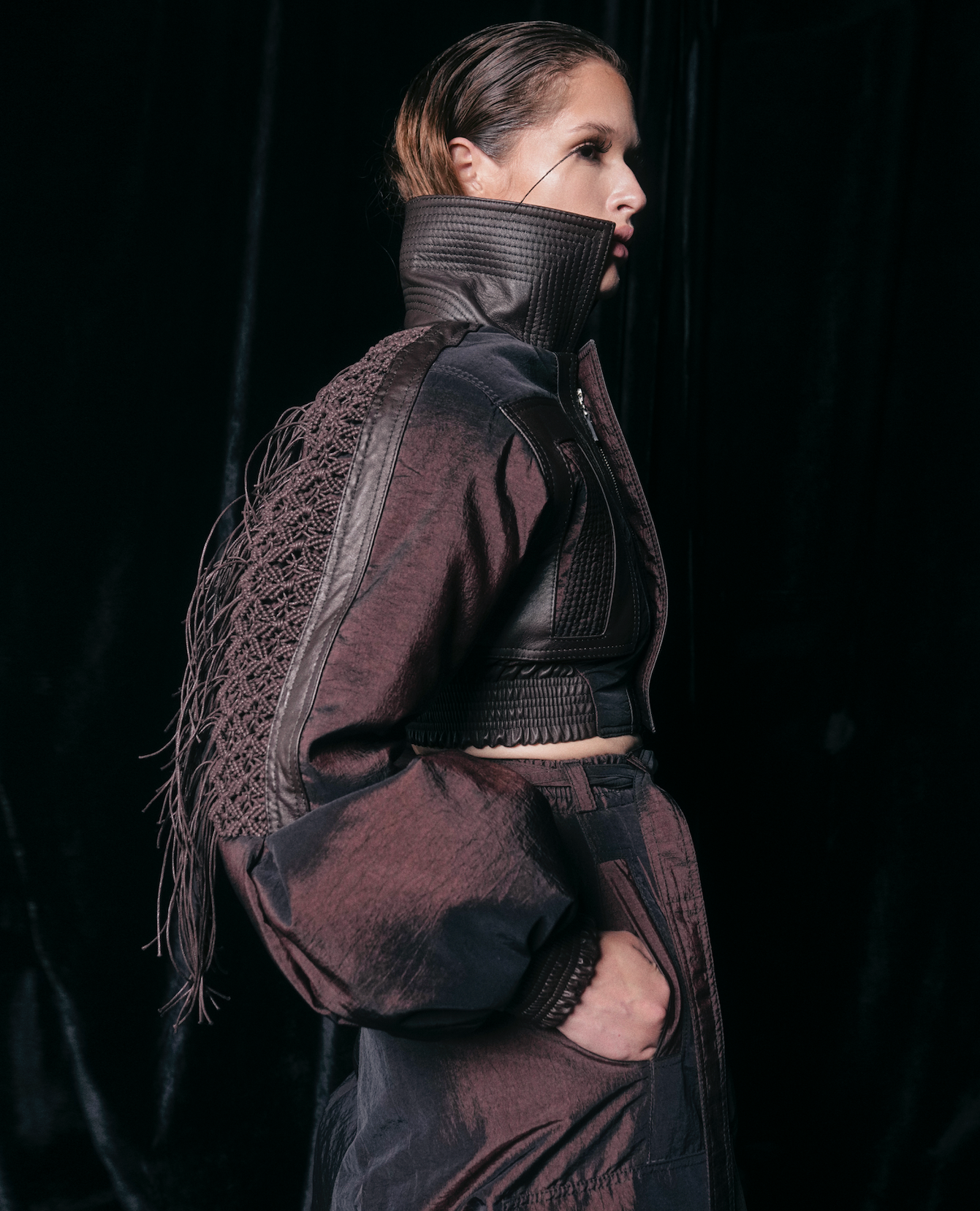 CROP JACKET HONEY