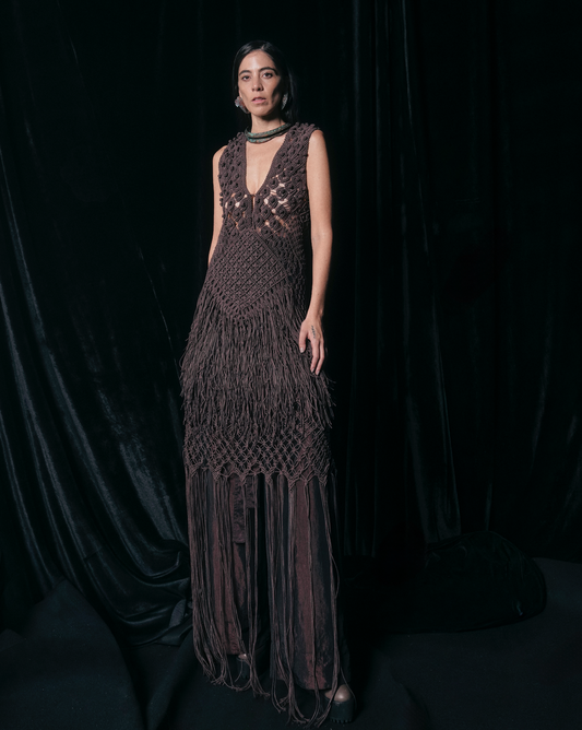 MAXI DRESS REINA MACRAME