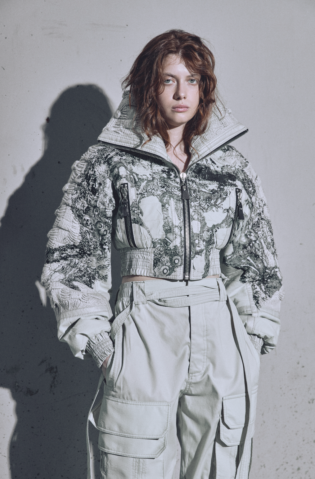 CROP JACKET CANASTO PRINT