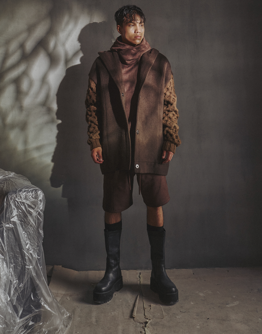 SWEATER WOOL HOOD (PINS)