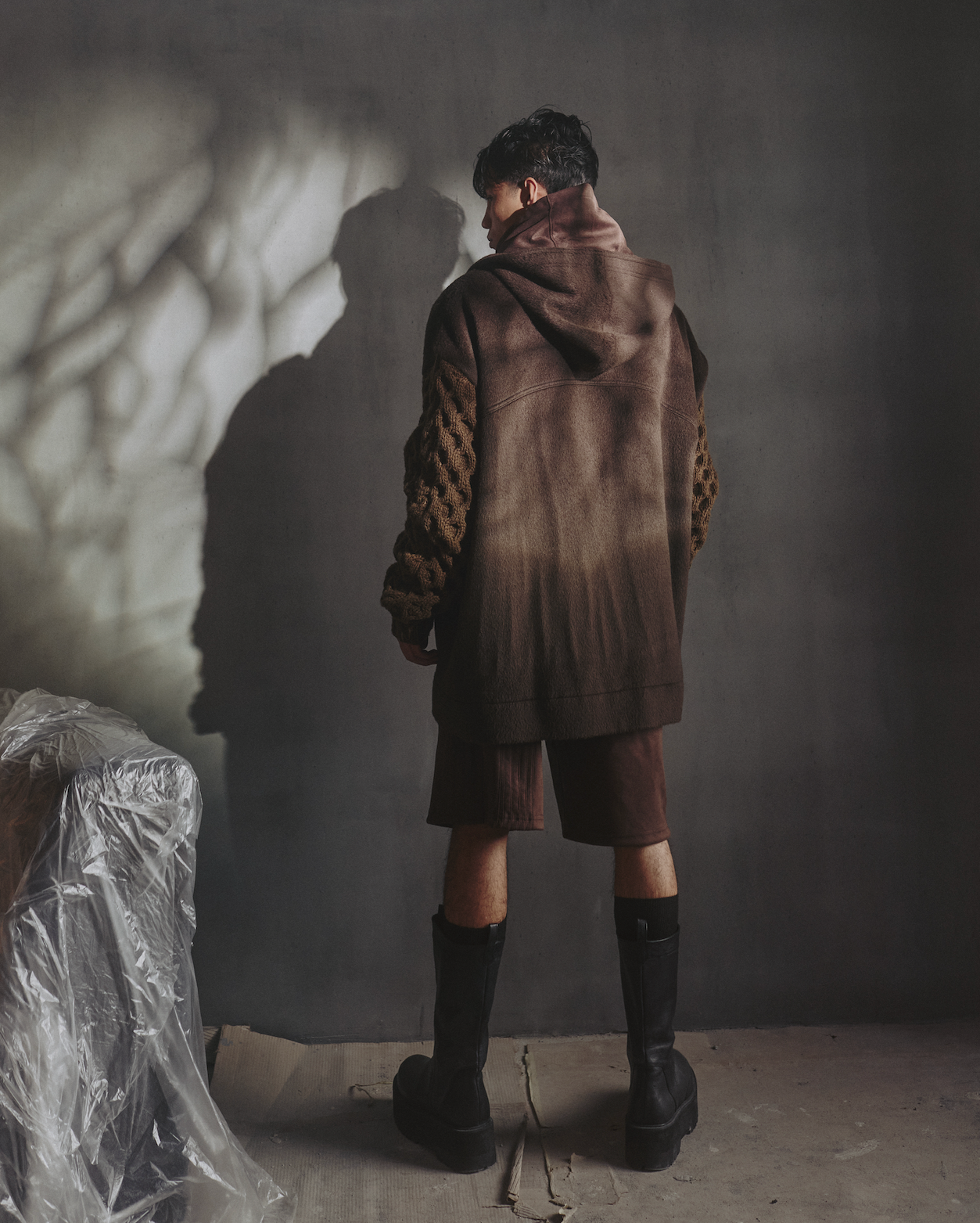 SWEATER WOOL HOOD (PINS)