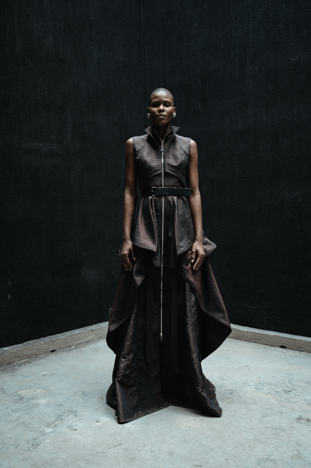 ABEJA RUFFLE DRESS