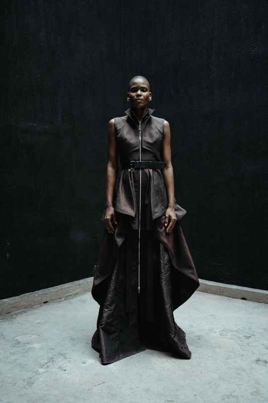 ABEJA RUFFLE DRESS