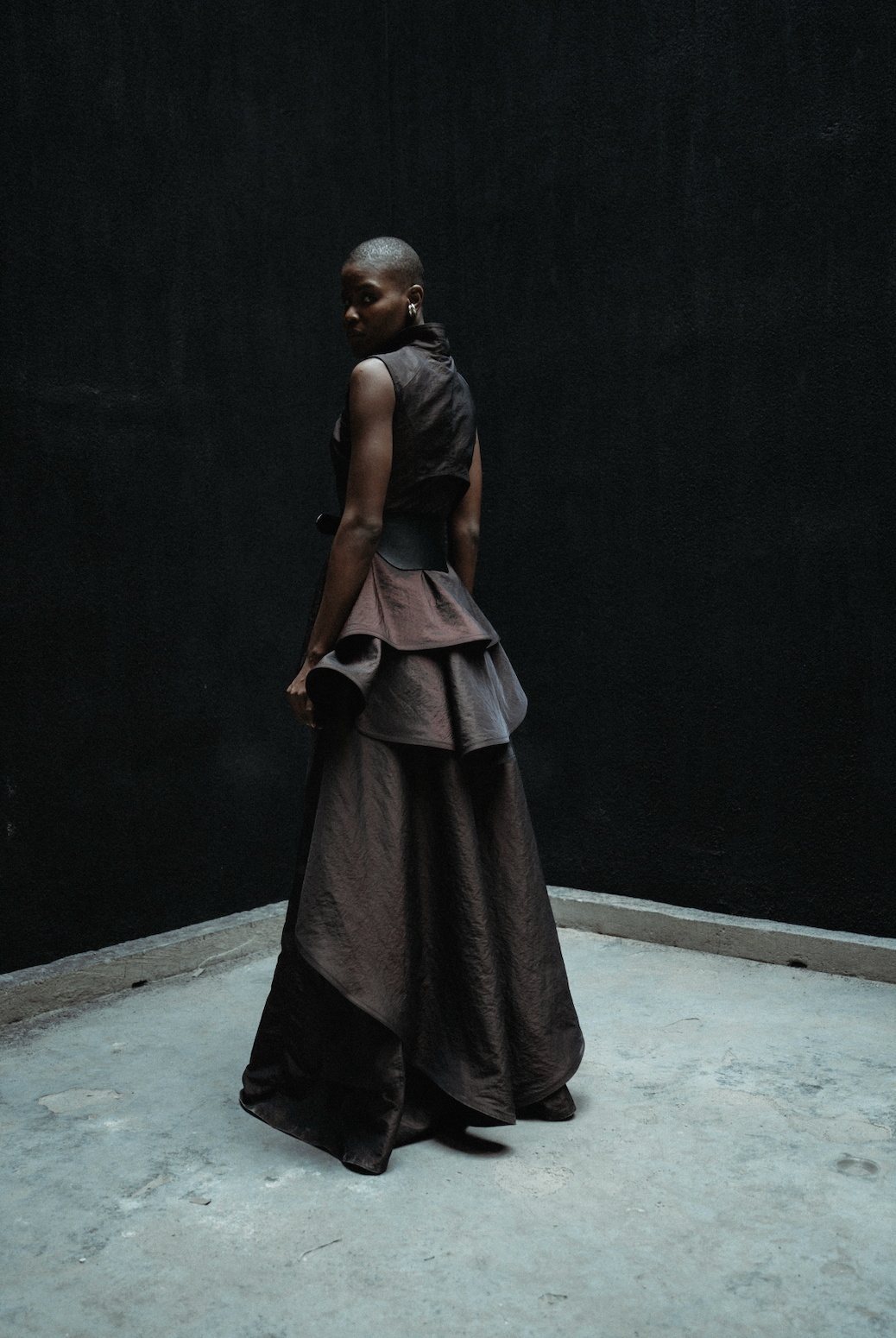 ABEJA RUFFLE DRESS